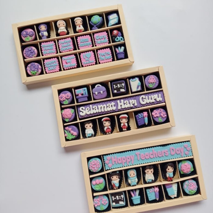 

Spesial order custom cokelat hari guru