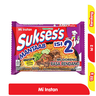 

Sukses's Isi 2 Mi Instan Goreng Rendang 132 g