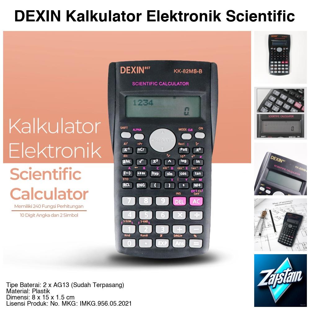 

DEXIN Kalkulator Elektronik Scientific Calculator - KK-82MS-B