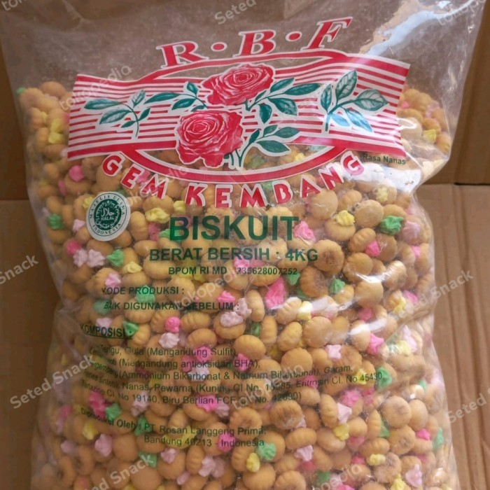 

Biskuit Gem Rose / Roti Gemrose Jadul Kue kancing 4Kg