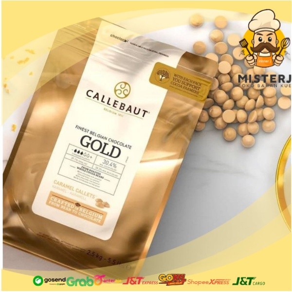 

Callebaut Gold Caramel Chocolate Couverture 30,4% 250 gr