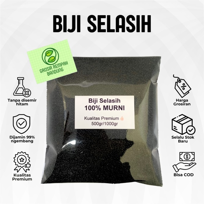 

Biji Selasih Bersih Karungan 25Kg / Rempah / Kualitas Terbaik