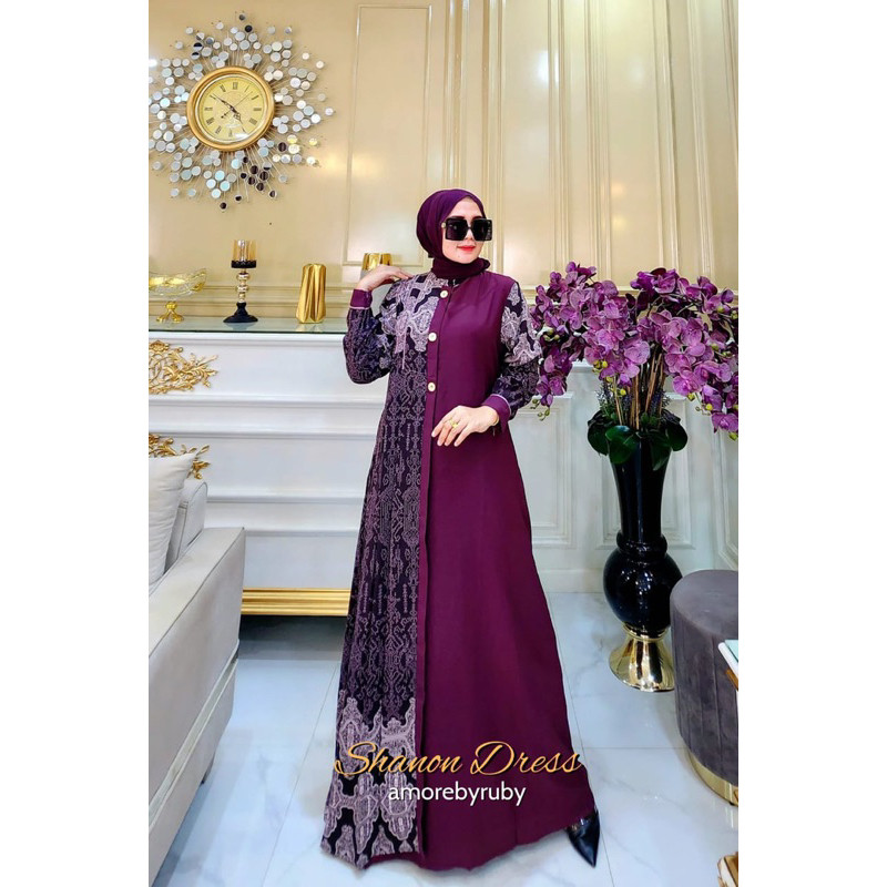 SHANON DRESS AMORE BY RUBY GAS LIONEL RICHIE MOTIF BATIK BAHAN LIONEL RICHIE MEWAH BUSUI FRIENDLY