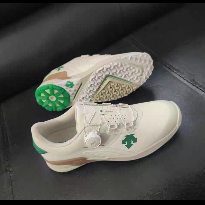 Murah descente Golf BOA sepatu pria men golf shoes green white sepatu golf Non COD