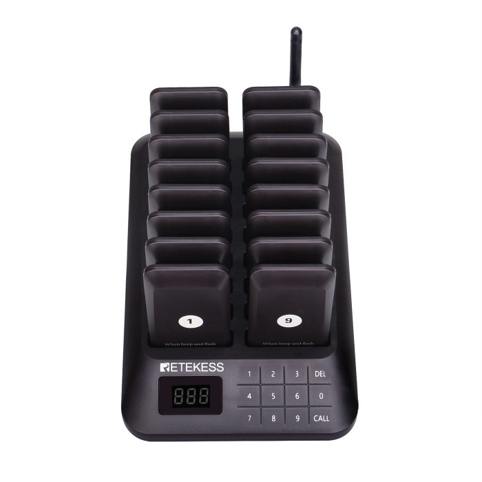 Terbaru Wireless Calling System Restaurant Pager Kolmi Retekess Td-157
