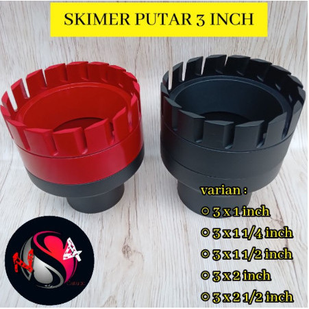 TERBARU SKIMMER PUTAR 3 INCH / SKIMER KOLAM KOI / SKIMER PUTAR / FLOATING SKIMMER