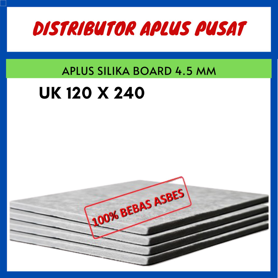 Aplus Board/Silika Board/Papan GRC 120 x 240 x 4,5 mm