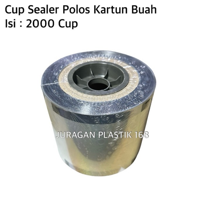 Cup Sealer Polos Buah Kartun Isi 2000 Cup Plastik Pres Gelas