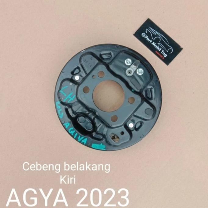 Plate Piringan Kampas Rem Cebeng Belakang Rear Toyota Agya Ayla Tahun 2023up RH/LH