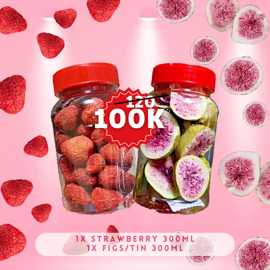 

Paket Buah Toples Keripik Buah Renyah Buah Kering Freeze Dried Strawberry Korea Keripik Okra Kering