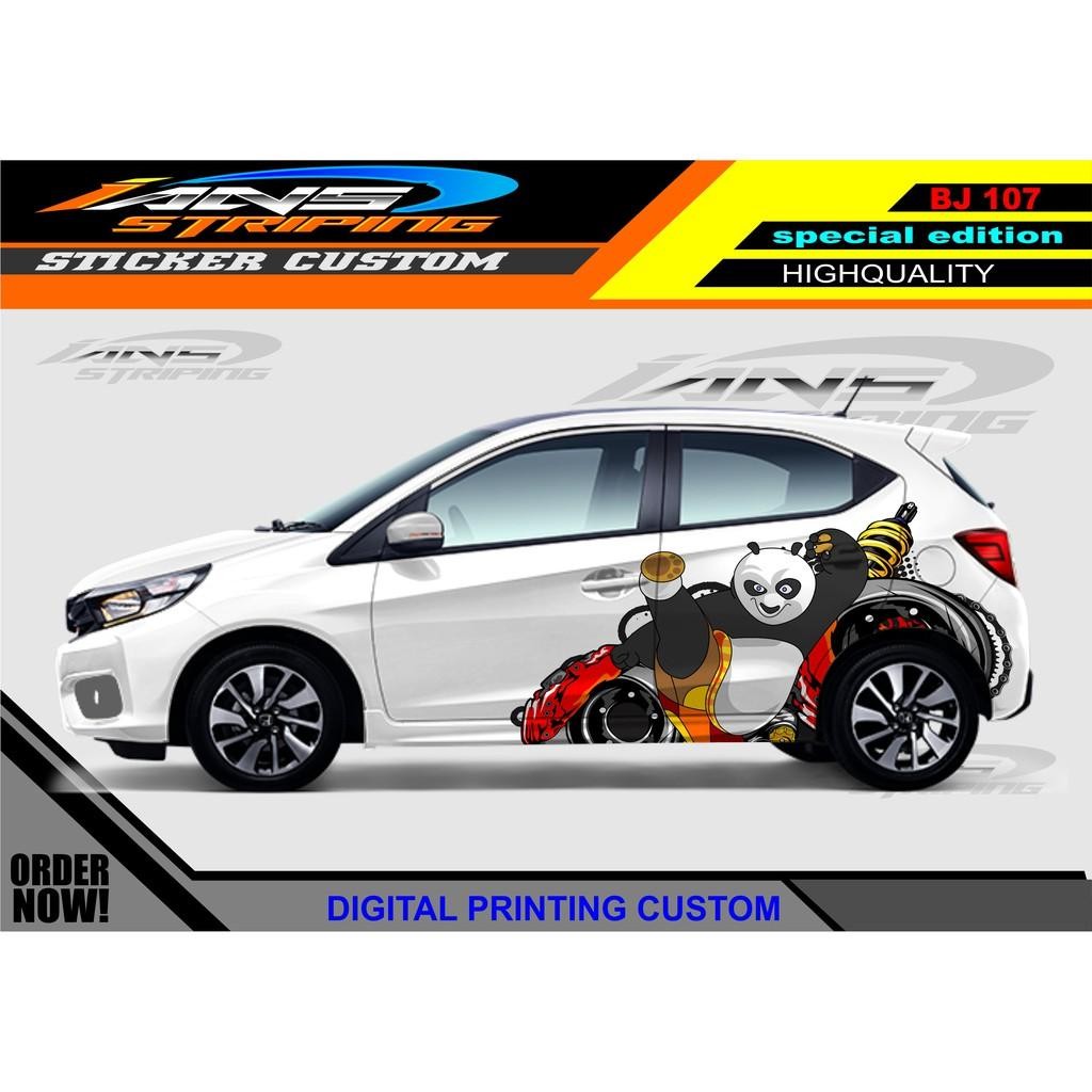 Stiker Samping Mobil Brio Panda