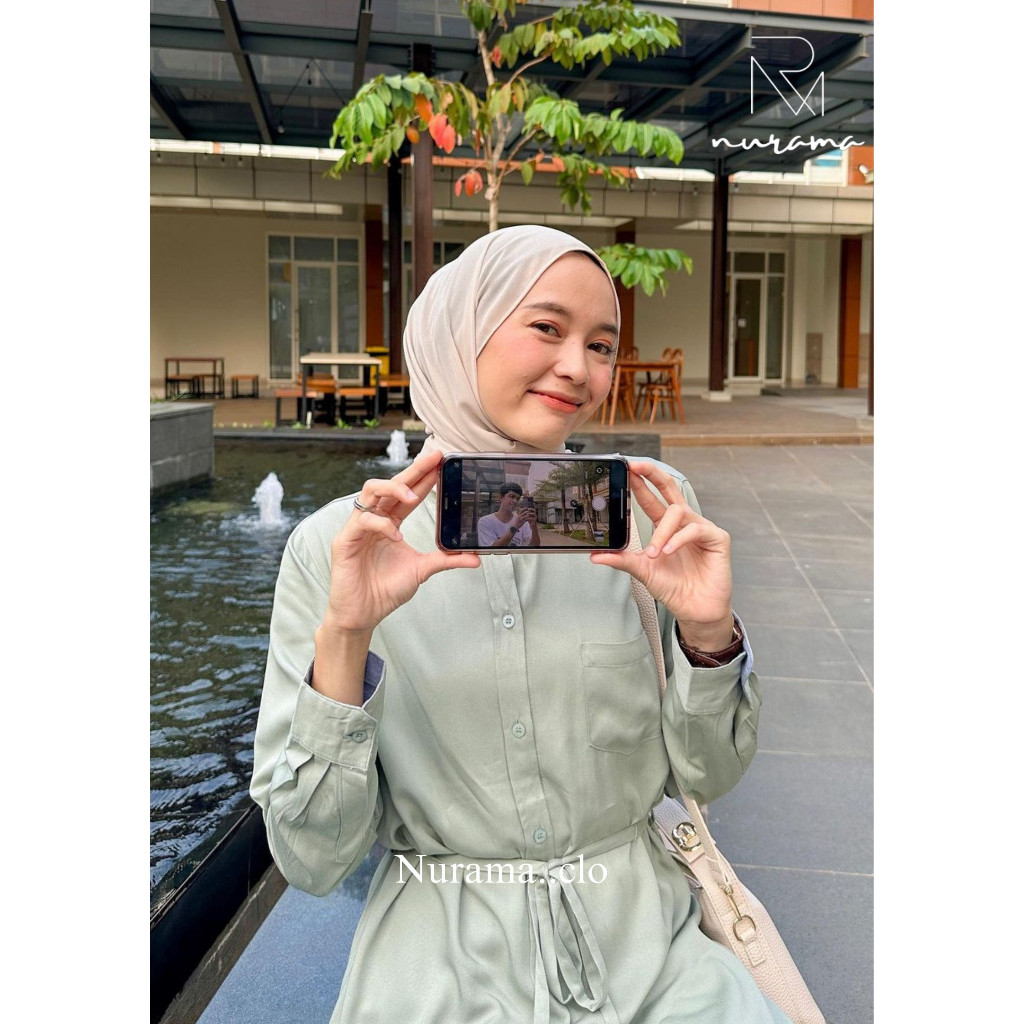 Nurama - Akleema Long Tunic Twillrayon Tunik Panjang Polos