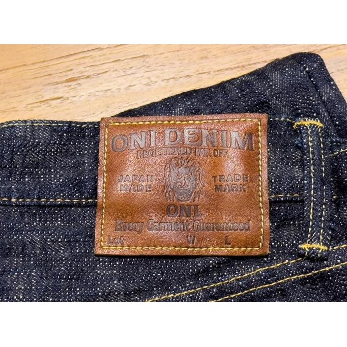 Promo Oni Denim Oni 622 "Kasuri" 17Oz Slub Selvage Denim Relax Tapered Jeans