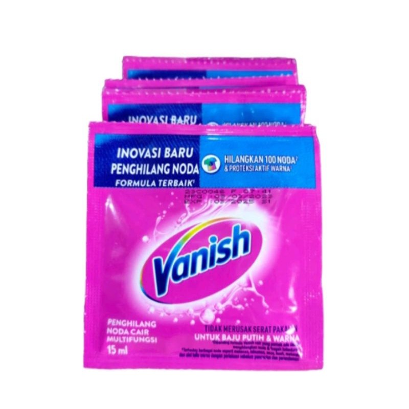 Vanish Cair Renteng (Isi 12sachet @15ml) Renceng Penghilang Noda Cair