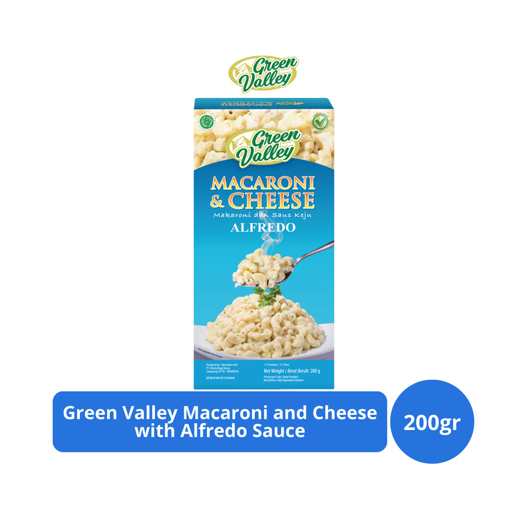 

Green Valley Macaroni and Cheese with Alfredo Sauce 200gr