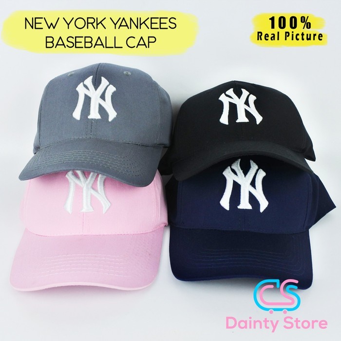 Topi Baseball Ny New York Yankees Hitam