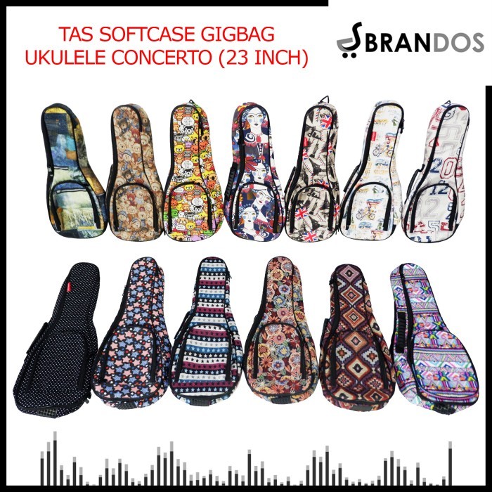 Tas Softcase Ukulele Ransel Gigbag Gitarlele SCU-24