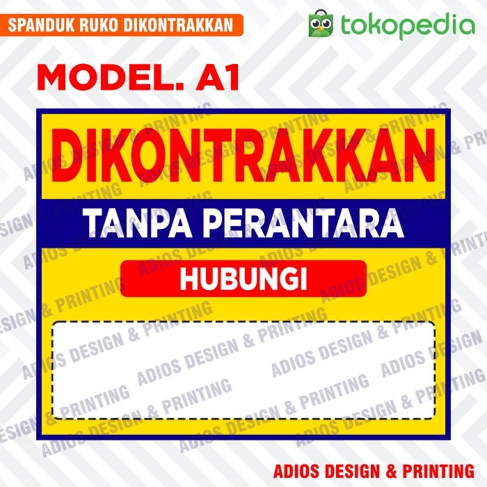 Spanduk Banner, Ruko Dijual / Disewakan / Dikontrakan