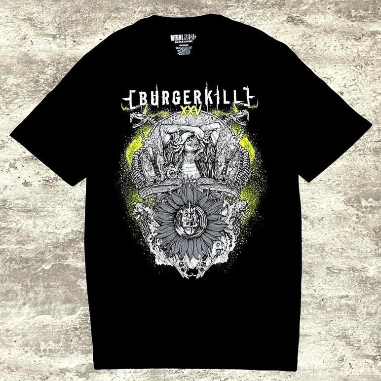 Terbaru Kaos CodMaternal X Burgerkill Intuition Tshirt Black Original Merchandise Tidur Pendek Fashi