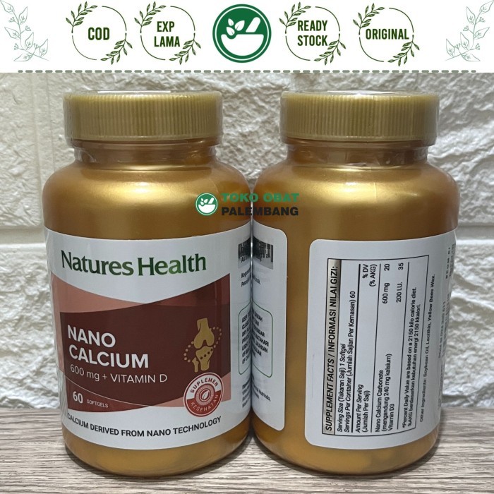 NATURE HEALTH NANO CALCIUM 60 SOFTGEL NATURE'S HEALTH KALSIUM NANO