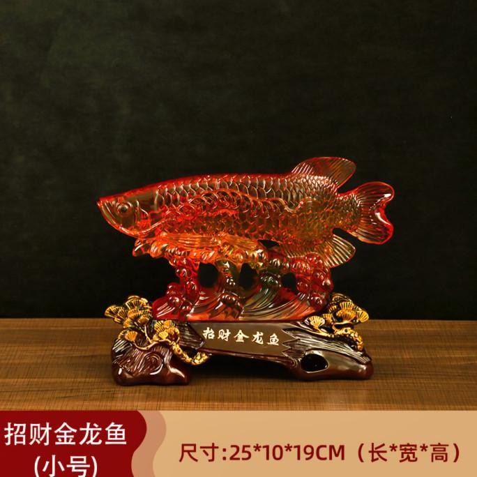 PAJANGAN Ikan Arwana Jumbo Pajangan Fengshui Ikan Arwana Patung Arwana Super Red