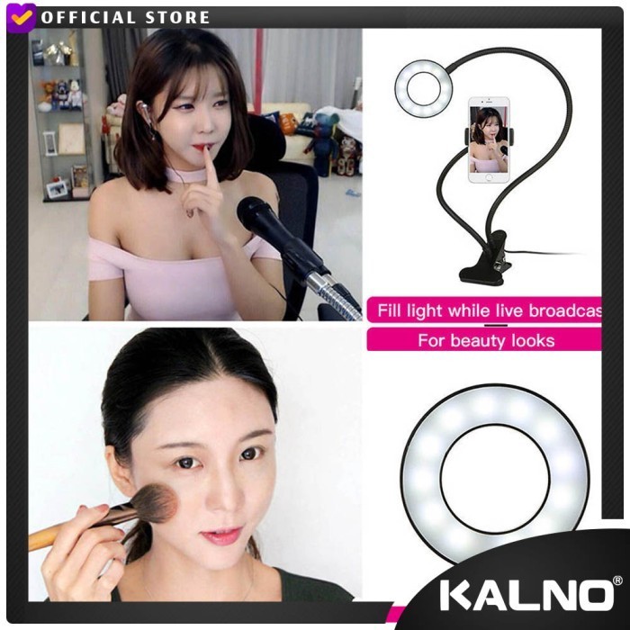 TERBARU Ring Light LED / Lampu Tik Tok Versi 2 / Lampu Belajar, Laptop, Selfi