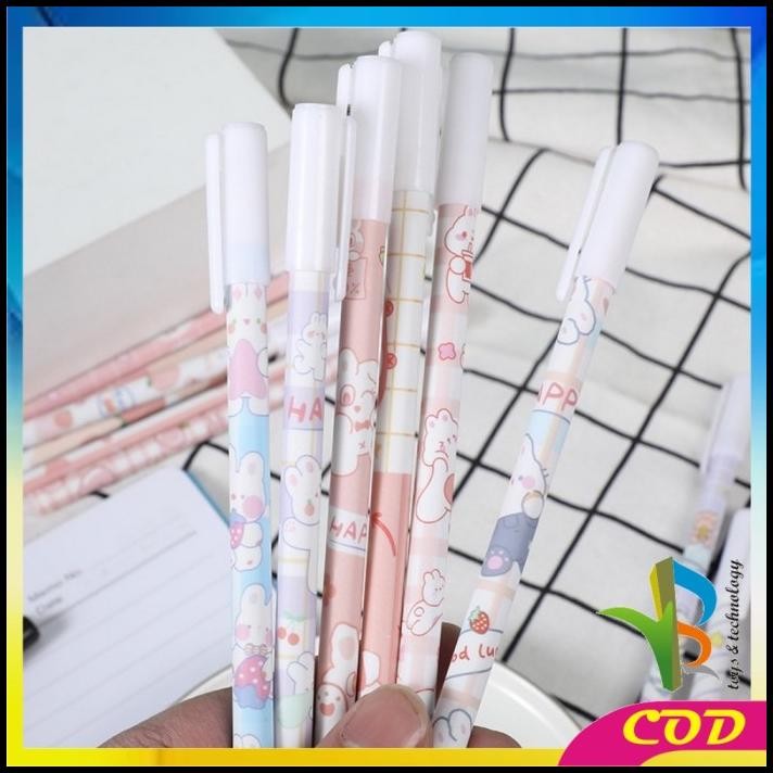 

RB-A42 Pulpen Gel Hapus Karakter Animal isi 6 pcs / Pulpen Erasable