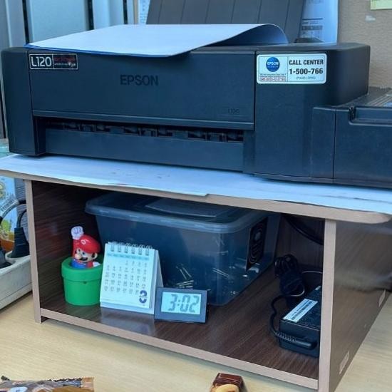 Rak Buku Bookshelf File Dokumen Kertas Atas Meja Printer Kantor Stand LA