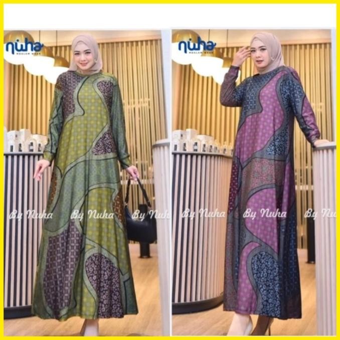 GAMIS BATIK KAOS CALVIN JEANS DRESS PANJANG WANITA MUSLIM TEBAL MEWAH Terlaris