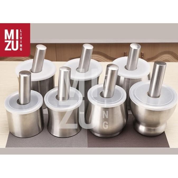 

TSUBUSU S Mortar Pestle Ulekan Cobekan Tumbukan Obat Stainless Steel SM88