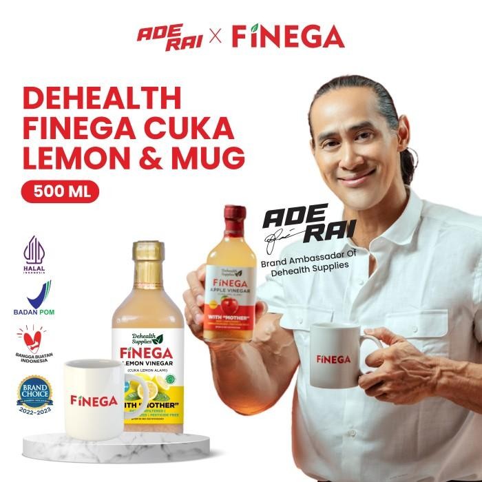

Ade Rai X Finega Bundling ( Cuka + Mug ) 500Ml Botol Kaca Termurah 100 % Original