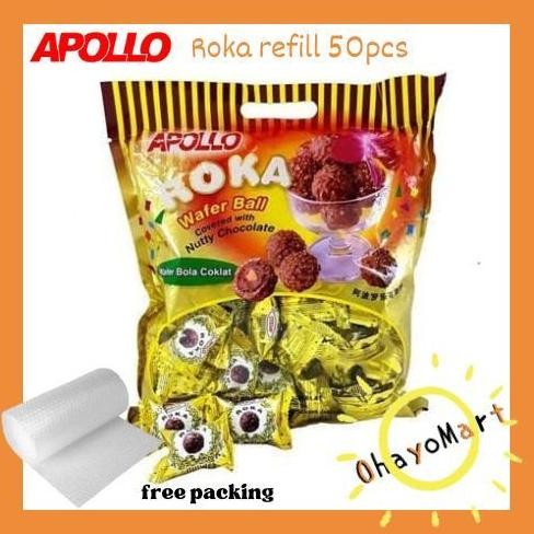 

Apollo Roka Refill 50pcs / isi ulang biskuit roka 300grm