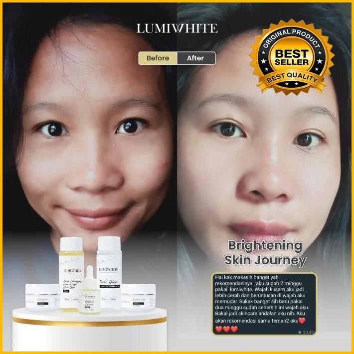 [2 Paket] Skincare] Lumiwhite - Paket Brightening Terbaru 100 % Original