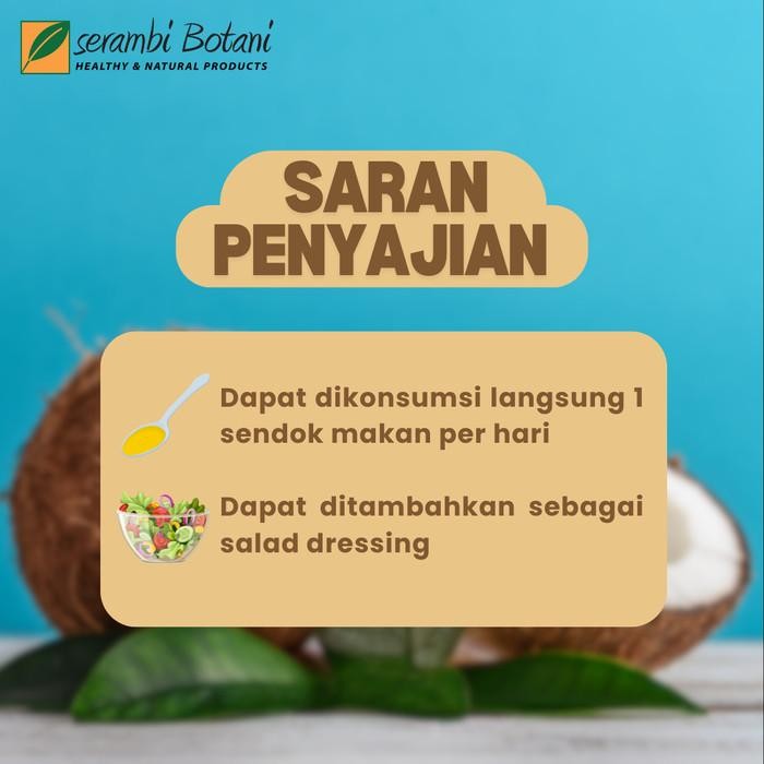 

Vco Minyak Kelapa Murni / Virgin Coconut Oil Premium Serambi Botani 250Ml Terlaris 100 % Original