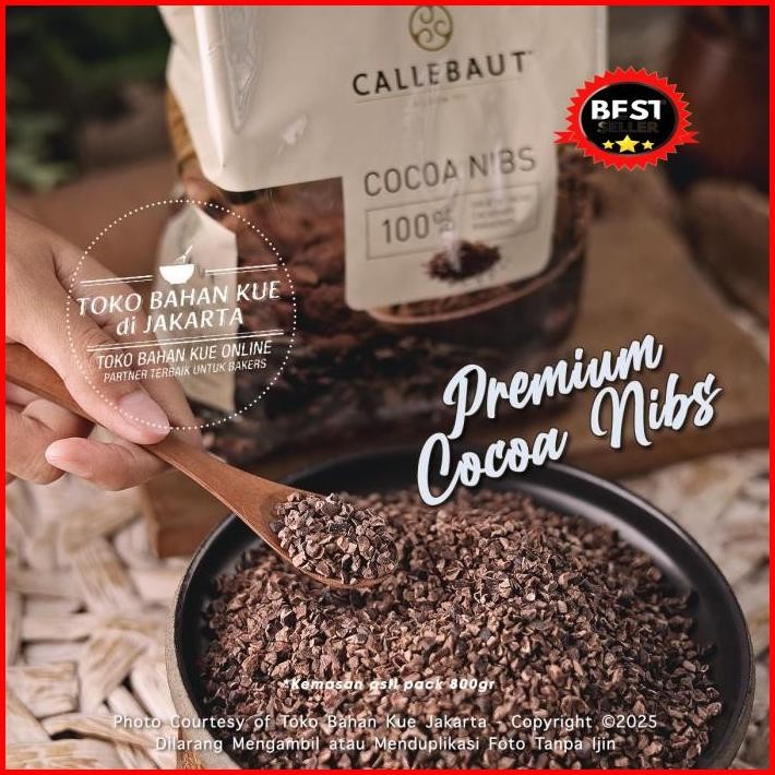 

Callebaut Raw Cocoa Nibs 500Gr Cacao Nib Kakao Coklat Murni Cokelat Terlaris 100 % Original