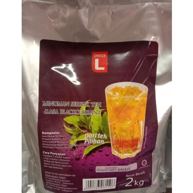 

Choice L Minuman Serbuk Teh Rasa Bcurrant 2 kg