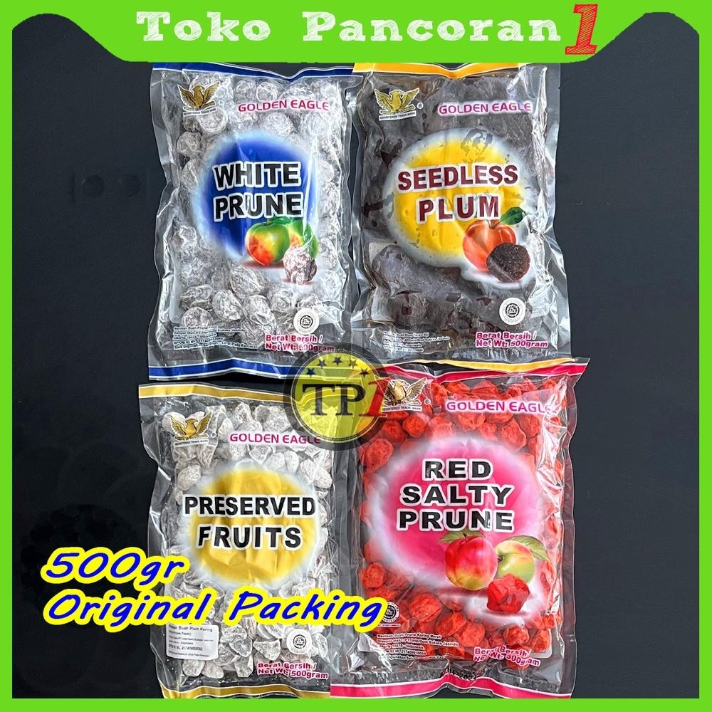 

Golden Eagle Manisan buah kiamboi kiamboy plum merah putih 500g