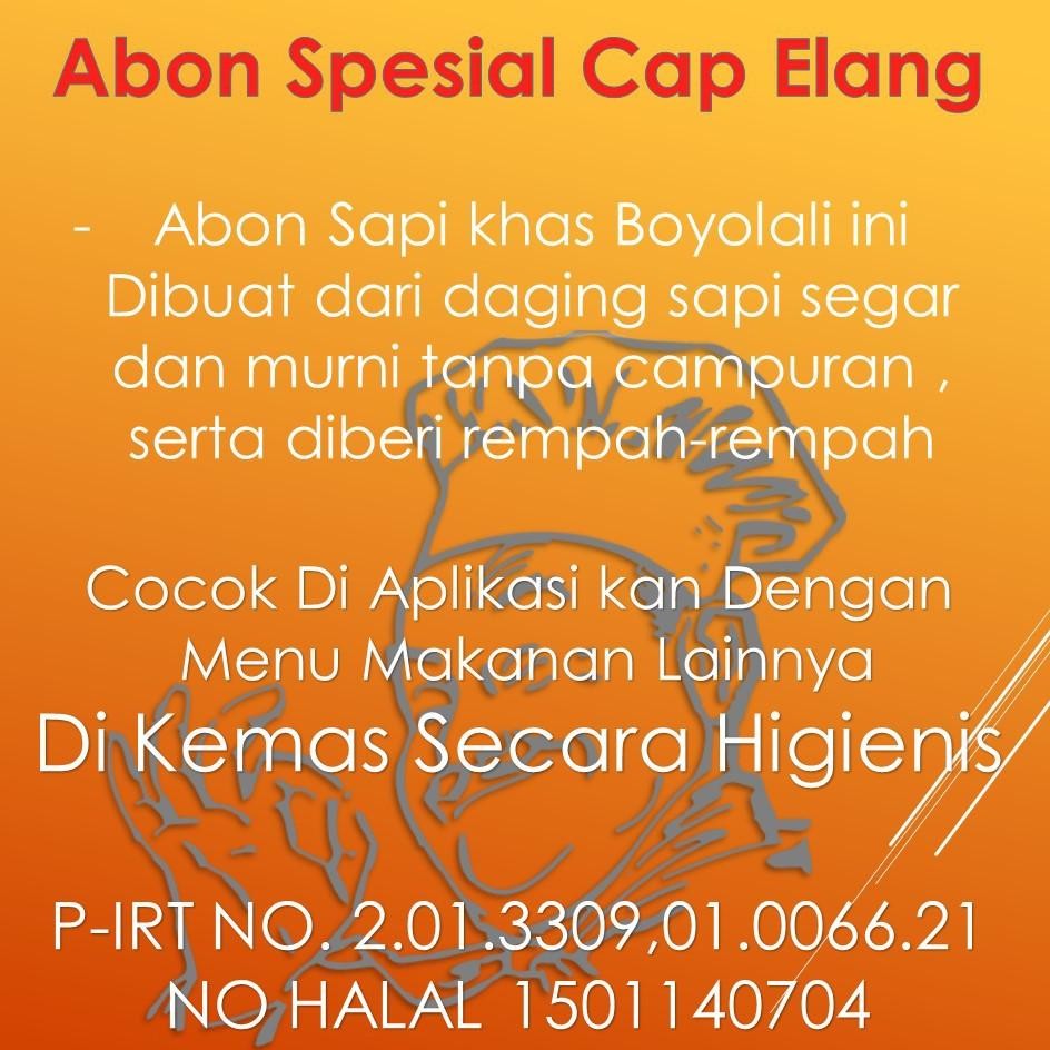 

Abon Sapi Asli Super Cap ELANG 250g Asli Boyolali - Abon Sapi Super Cap Elang Spesial Semarang