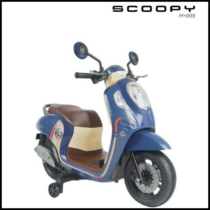 Mainan Anak Motor Aki Listrik Honda Scoopy Kado Anak Pmb m999 m 999