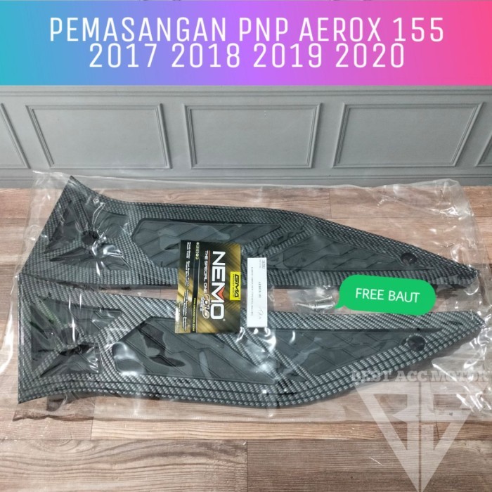 BORDES KARPET PIJAKAN KAKI AEROX 155 OLD 2017 2018 2019 2020 CARBON