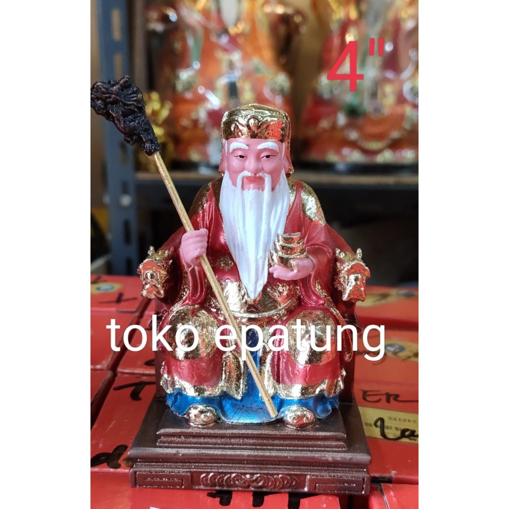 Patung Dewa Bumi / Hok Tek Cin Siin / Ta Pe Kong - Fiber - 4 Inch -L2 Murah
