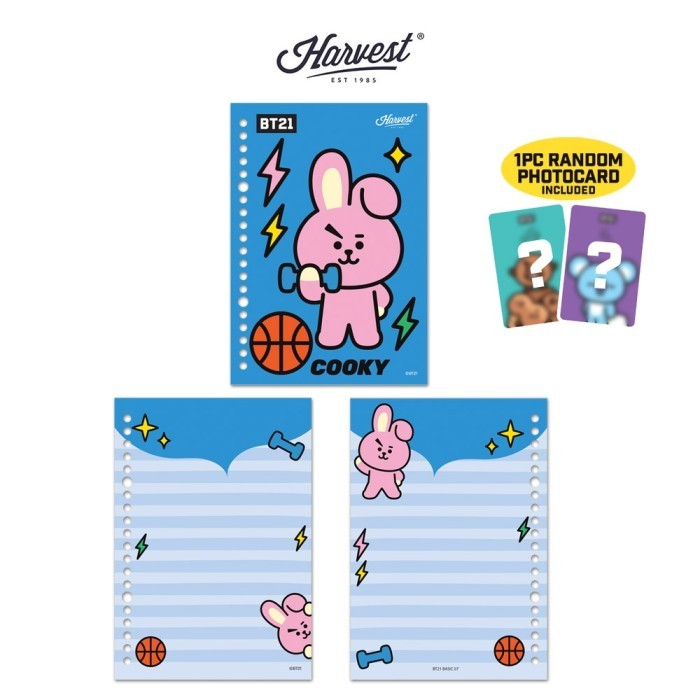 

Harvest BT21 Kertas Binder / Loose Leaf - COOKY