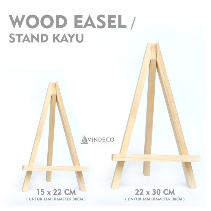 

Stand Kayu / Stand Jam / Wood Easel / Stand Pigura / Stand Foto