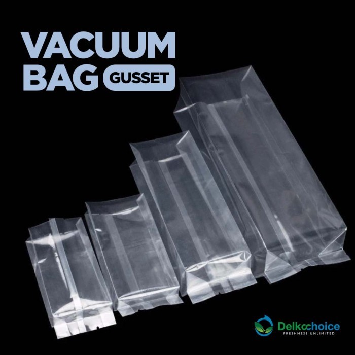 PLASTIK VACUUM VACUM VAKUM GUSSET BERAS DELKOCHOICE