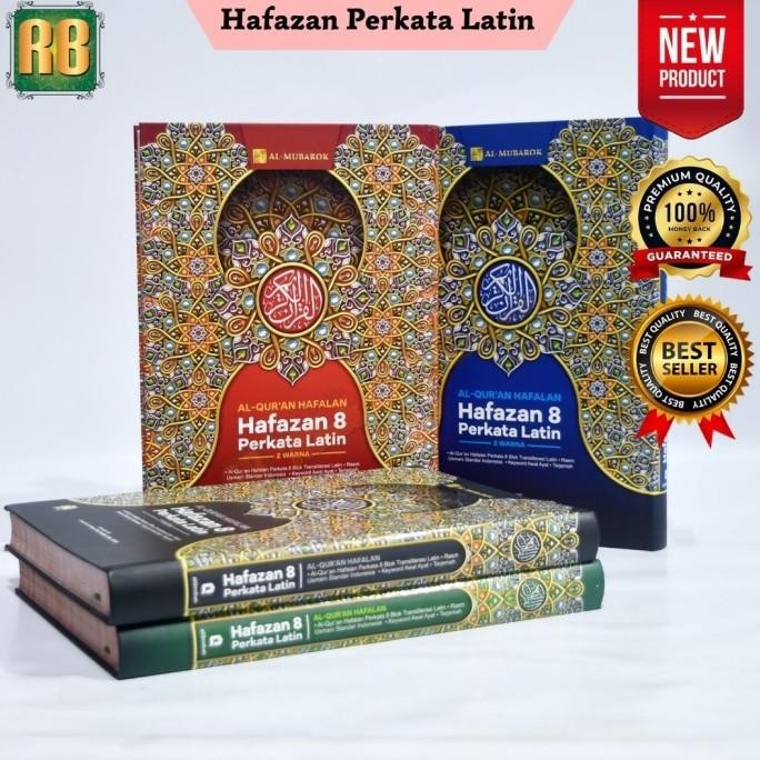 Alquran Yang Ada Latinnya Hafazan 8 Blok Perkata Latin A4 Terjemahan terlaris