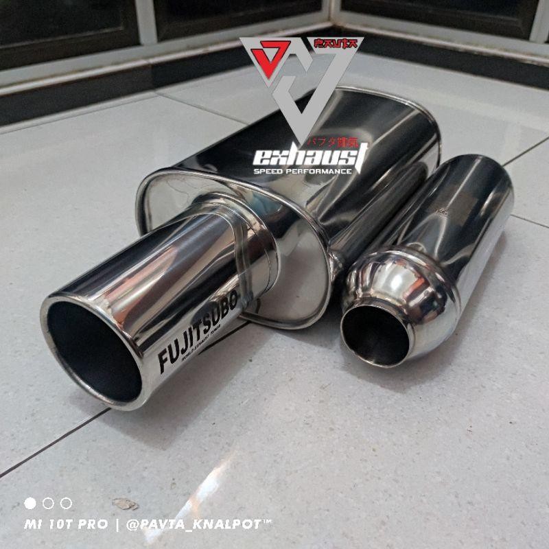 Knalpot Mobil Fujitsubo Plus Resonator Original Pavta Bass Bulat