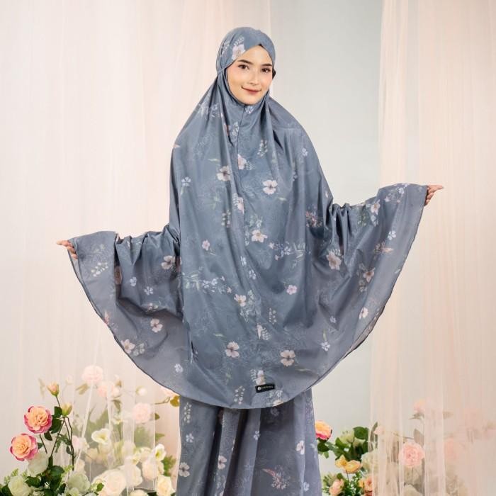 Zianisa - Mukena Travel Set Sajadah Dandelion Series Terlaris 100 % Original