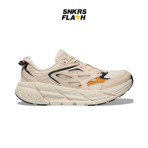 HOKA ONE ONE Clifton L Athletics Oat Milk Alabaster Sepatu Lari Unisex - 1160050OST - Size 40.7