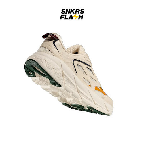 HOKA ONE ONE Clifton L Athletics Oat Milk Alabaster Sepatu Lari Unisex - 1160050OST - Size 40.7