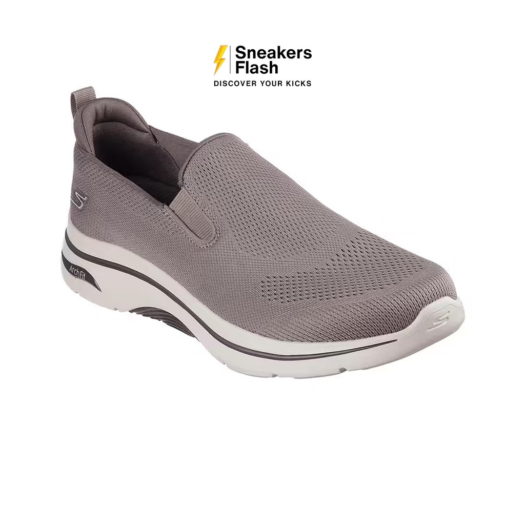 SKECHERS Go Walk Arch Fit 2 Taupe Sepatu Casual Pria - 216518TPE - Size 45